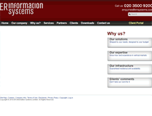 Tablet Screenshot of erisystems.com